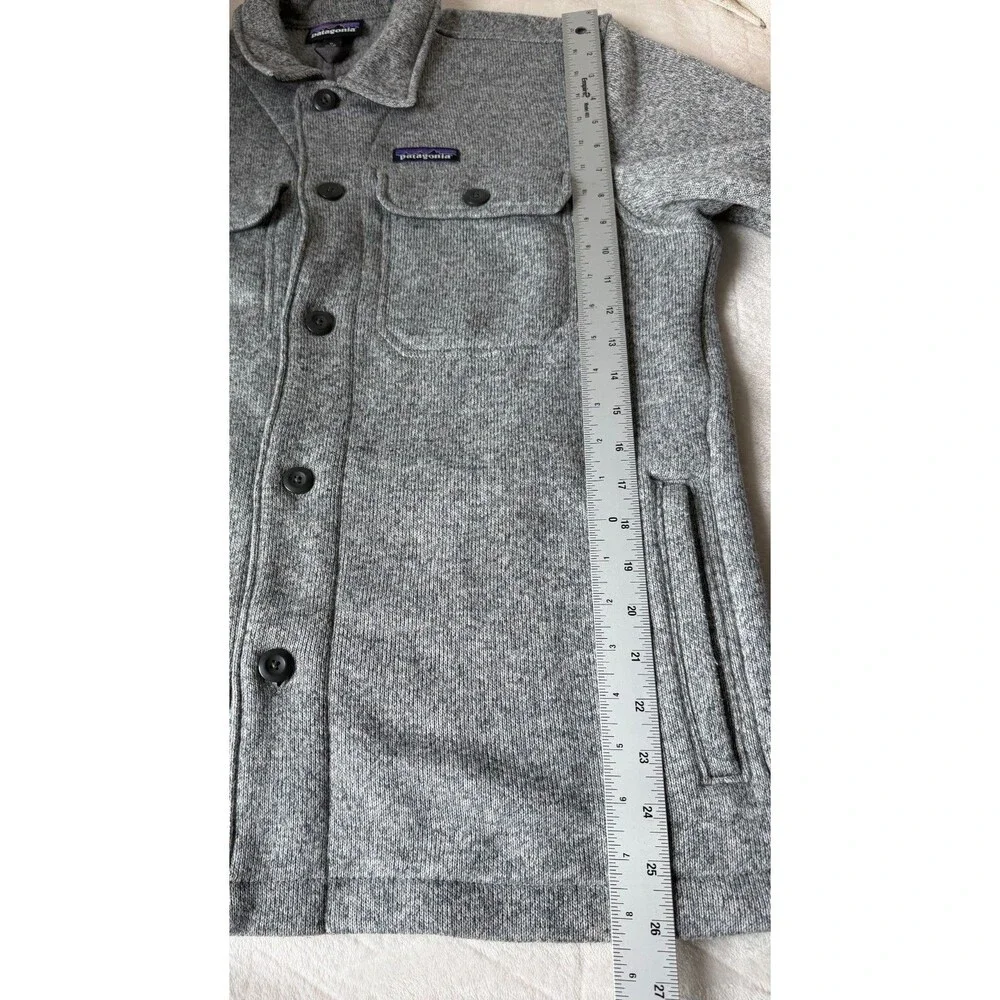 Patagonia Better Sweater Shirt Jacket Mens M Gray Fleece STY25840 FA19 outdoors